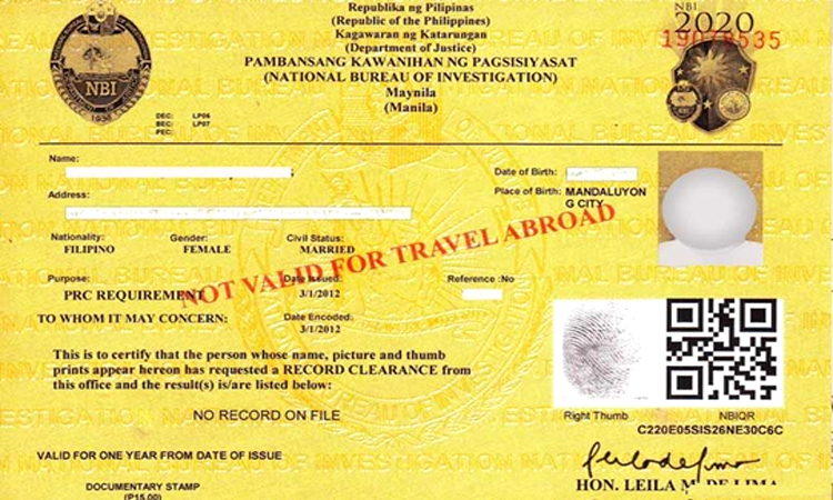Presyo ng NBI Clearance, tataas ng P15