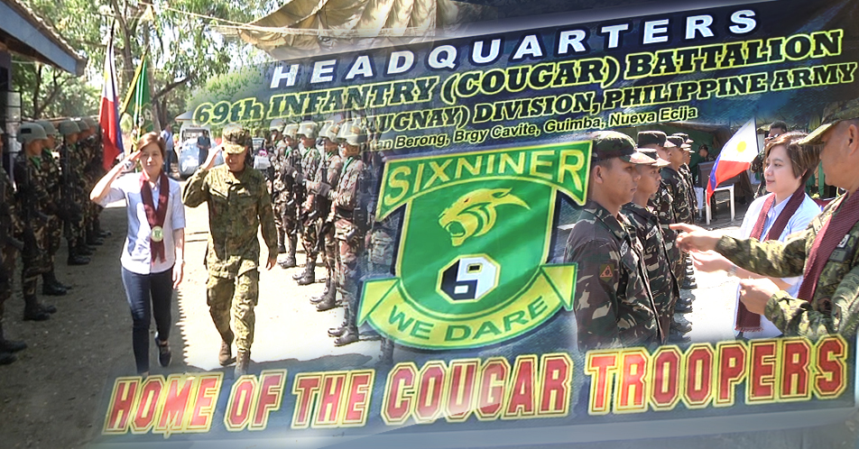 Gov. Cherry Umali saludo sa mga sundalo ng 69th  Battalions at Infantry Division Philippine Army