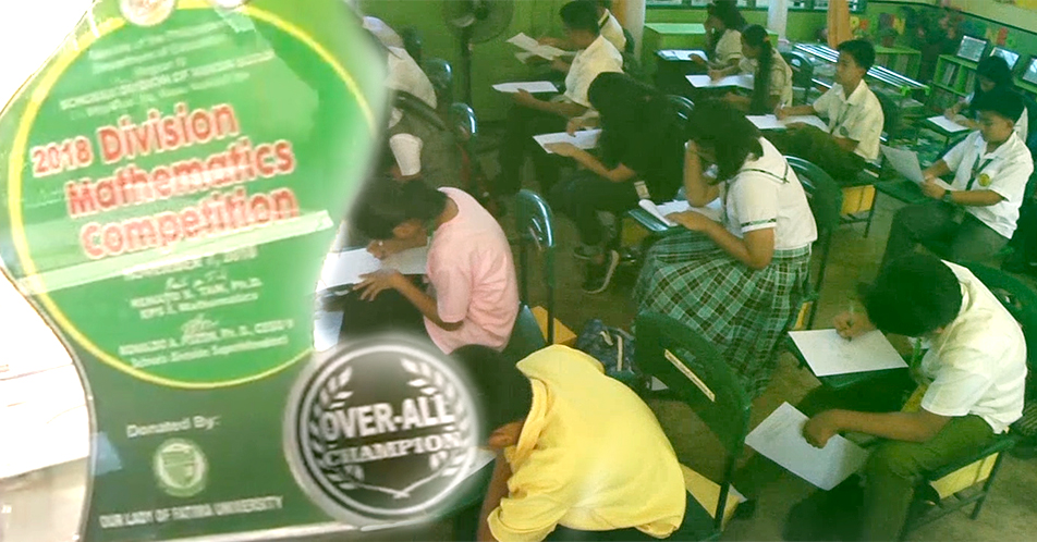 20 estudyante, nagtagisan ng galing sa 2018 Division Mathematics Competition