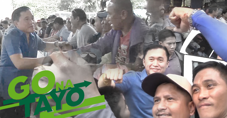 Tricycle drivers ng Cabanatuan City, mainit na sinalubong si dating Special Assistant to the President Christoper Bong Go