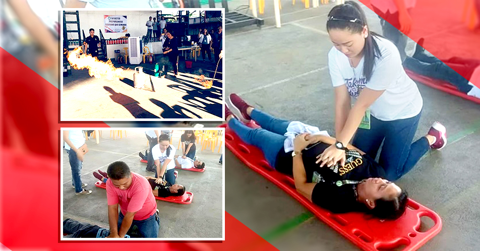 Kahandaan sa sakuna ng mga empleyado ng NIA-UPRIIS, sinubok ng PDRRMO
