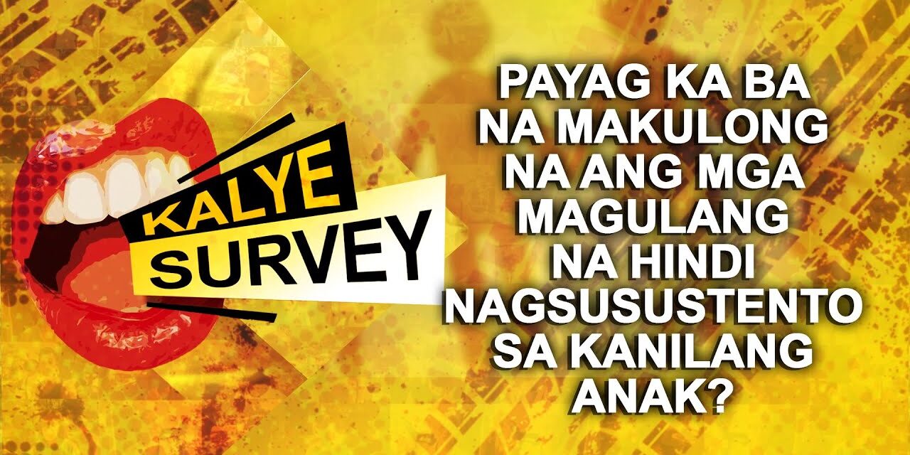 Payag ka ba na makulong na ang mga magulang na hindi nagsusustento sa kanilang anak?
