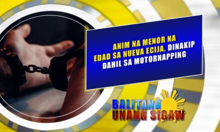 Anim na menor na edad sa Nueva Ecija, dinakip dahil sa motornapping