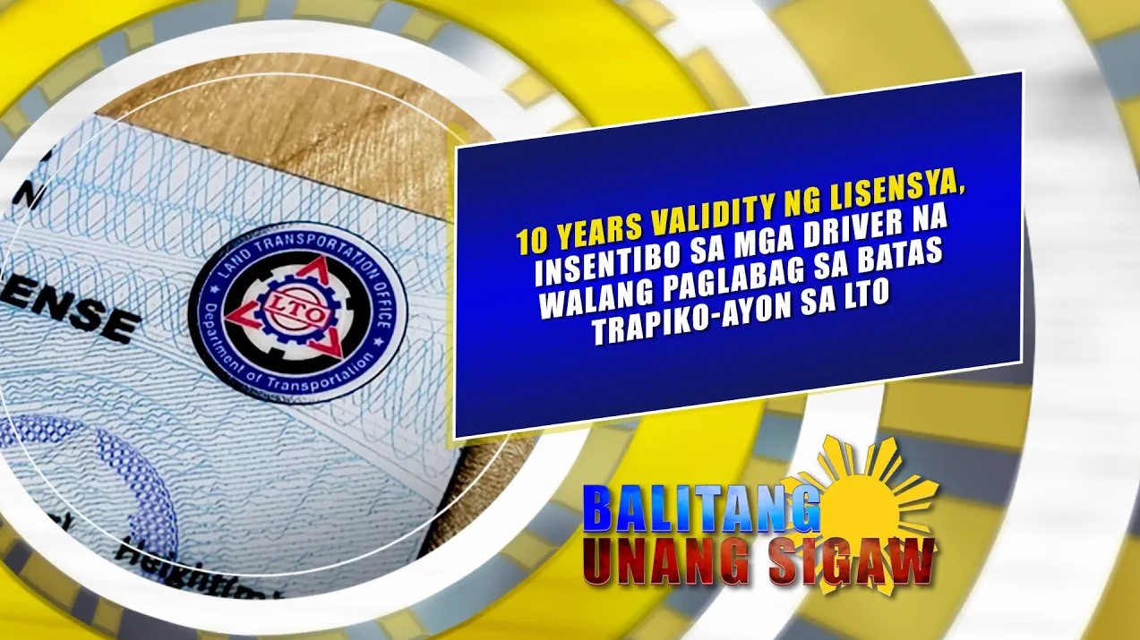 10 yrs validity ng lisensya, insentibo sa mga walang paglabag sa batas trapiko -LTO