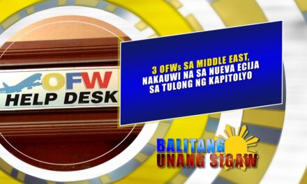 3 OFWs sa Middle East, nakauwi na sa Nueva Ecija sa tulong ng kapitolyo