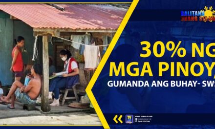 30% NG MGA PINOY, GUMANDA ANG BUHAY -SWS