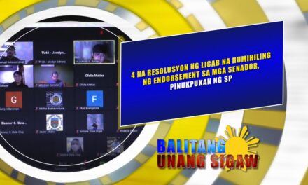 4 na resolusyon ng Licab na humihiling ng endorsement sa mga Senador, pinukpukan ng SP