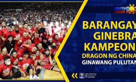 BARANGAY GINEBRA KAMPEON; DRAGON NG CHINA, GINAWANG PULUTAN