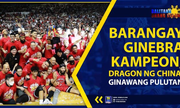 BARANGAY GINEBRA KAMPEON; DRAGON NG CHINA, GINAWANG PULUTAN