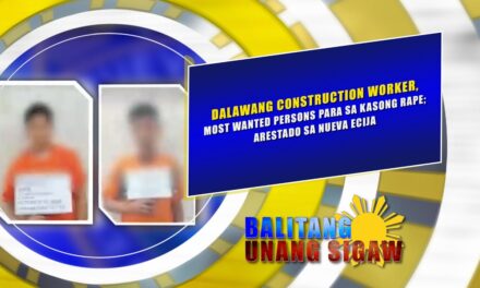DALAWANG CONSTRUCTION WORKER, MOST WANTED PERSONS PARA SA KASONG RAPE; ARESTADO SA NUEVA ECIJA
