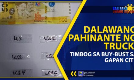 DALAWANG PAHINANTE NG TRUCK, TIMBOG SA BUY-BUST SA GAPAN CITY