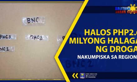 HALOS PHP2.6 MILYONG HALAGA NG DROGA, NAKUMPISKA SA REGION 3
