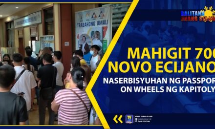 MAHIGIT 700 NOVO ECIJANO, NASERBISYUHAN NG PASSPORT ON WHEELS NG KAPITOLYO