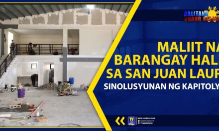 MALIIT NA BARANGAY HALL SA SAN JUAN LAUR, SINOLUSYUNAN NG KAPITOLYO