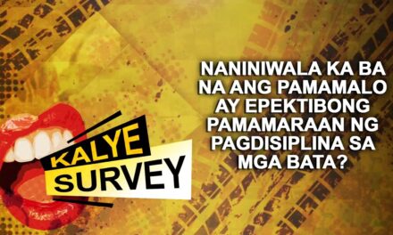 NANINIWALA KA BA NA ANG PAMAMALO AY EPEKTIBONG PAMAMARAAN NG PAGDISIPLINA SA MGA BATA?