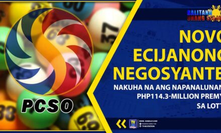 NOVO ECIJANONG NEGOSYANTE, NAKUHA NA ANG NAPANALUNANG PHP114.3-MILLION PREMYO SA LOTTO