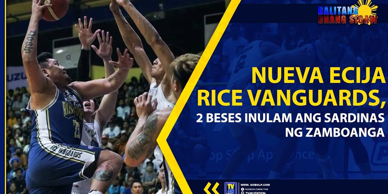 NUEVA ECIJA RICE VANGUARDS, 2 BESES INULAM ANG SARDINAS NG ZAMBOANGA