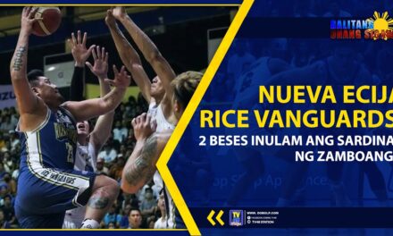 NUEVA ECIJA RICE VANGUARDS, 2 BESES INULAM ANG SARDINAS NG ZAMBOANGA