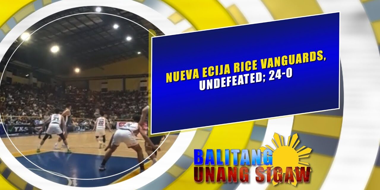 NUEVA ECIJA RICE VANGUARDS, UNDEFEATED; 24-0