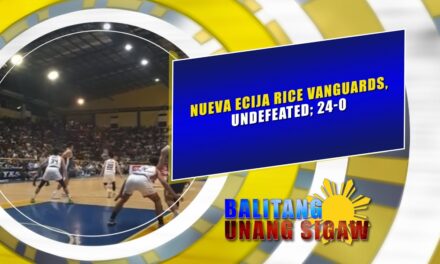 NUEVA ECIJA RICE VANGUARDS, UNDEFEATED; 24-0