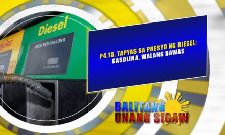 P4.15, tapyas sa presyo ng diesel; gasolina, walang bawas