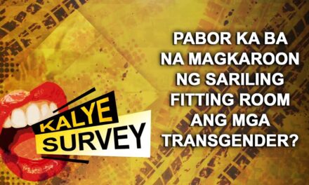 PABOR KA BA NA MAGKAROON NG SARILING FITTING ROOM ANG MGA TRANSGENDER?