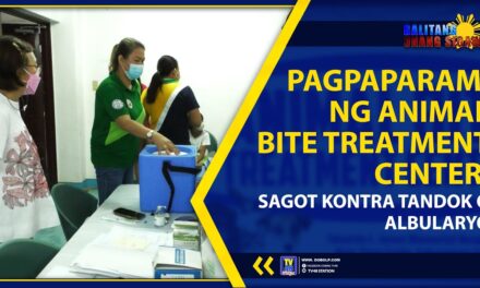 PAGPAPARAMI NG ANIMAL BITE TREATMENT CENTER, SAGOT KONTRA TANDOK O ALBULARYO