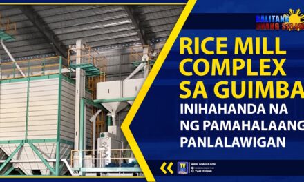 RICE MILL COMPLEX SA GUIMBA, INIHAHANDA NA NG PAMAHALAANG PANLALAWIGAN