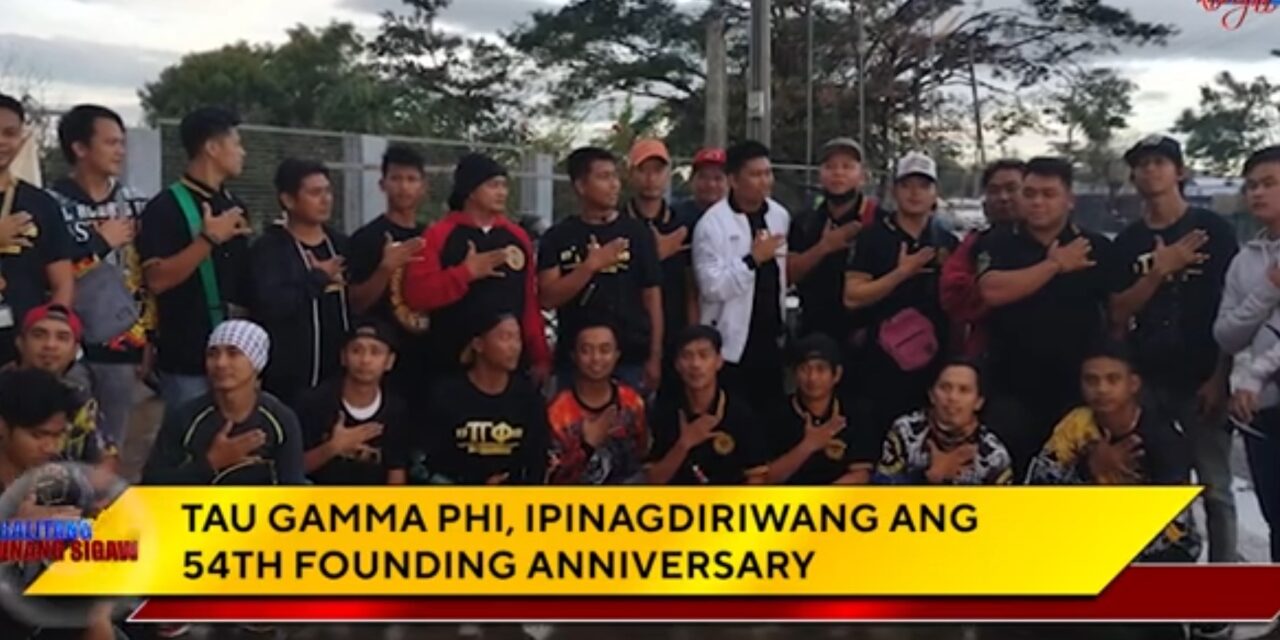 TAU GAMMA PHI, IPINAGDIRIWANG ANG 54TH FOUNDING ANNIVERSARY