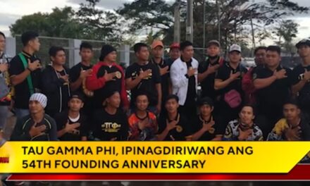 TAU GAMMA PHI, IPINAGDIRIWANG ANG 54TH FOUNDING ANNIVERSARY