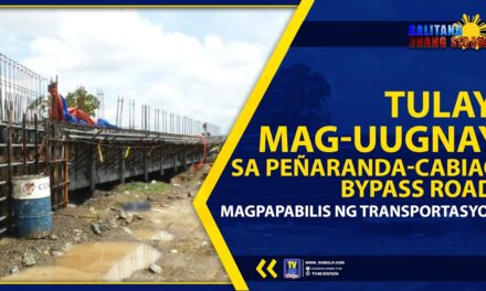 TULAY, MAG-UUGNAY SA PEÑARANDA-CABIAO BYPASS ROAD; MAGPAPABILIS NG TRANSPORTASYON