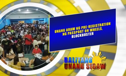 UNANG ARAW NG PRE-REGISTRATION NG PASSPORT ON WHEELS, BLOCKBUSTER