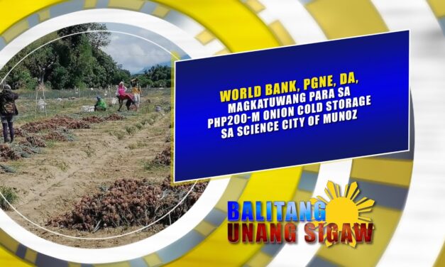 World Bank, PGNE, DA, magkatuwang para sa Php200-M Onion Cold Storage sa Science City of Muñoz