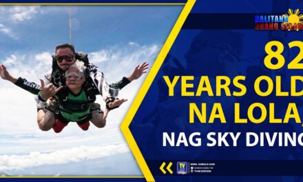 82 YEARS OLD NA LOLA, NAG SKY DIVING