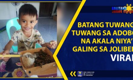 BATANG TUWANG-TUWANG SA ADOBO NA AKALA NIYA’Y GALING SA JOLIBEE, VIRAL