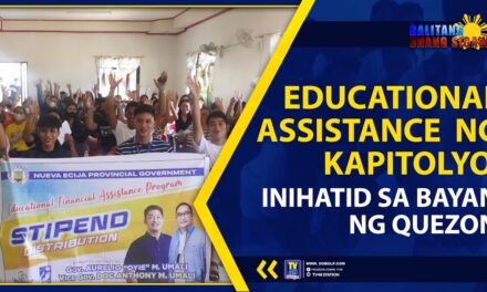 EDUCATIONAL ASSISTANCE NG KAPITOLYO, INIHATID SA BAYAN NG QUEZON
