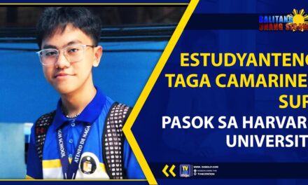 ESTUDYANTE MULA SA CAMARINES SUR, PASOK SA HARVARD UNIVERSITY