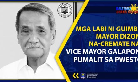 MGA LABI NI GUIMBA MAYOR DIZON, NA-CREMATE NA; VICE MAYOR GALAPON, PUMALIT SA PWESTO