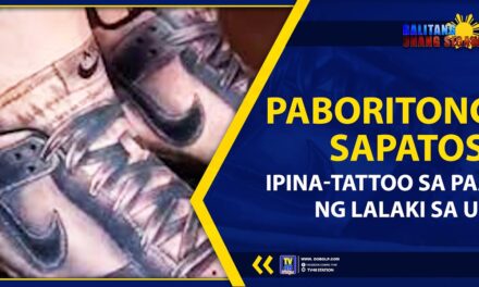 PABORITONG SAPATOS, IPINA-TATTOO SA PAA NG LALAKI SA UK