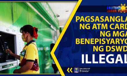 PAGSASANGLA NG ATM CARD NG MGA BENEPISYARYO NG DSWD, ILLEGAL