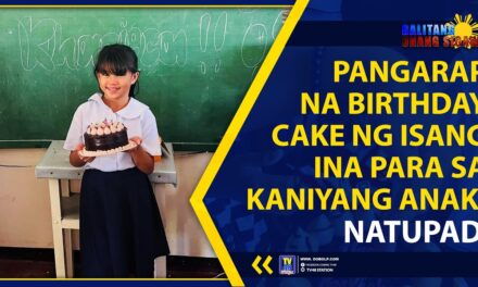 PANGARAP NA BIRTHDAY CAKE NG ISANG INA PARA SA KANIYANG ANAK, NATUPAD