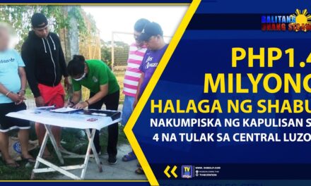 PHP1.4 MILYONG HALAGA NG SHABU, NAKUMPISKA NG KAPULISAN SA 4 NA TULAK SA CENTRAL LUZON