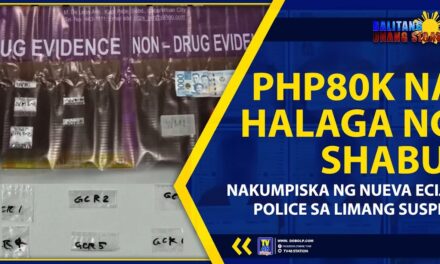 PHP80K NA HALAGA NG SHABU, NAKUMPISKA NG NUEVA ECIJA POLICE SA LIMANG SUSPEK