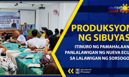 PRODUKSYON NG SIBUYAS, ITINURO NG PAMAHALAANG PANLALAWIGAN NG NUEVA ECIJA SA LALAWIGAN NG SORSOGON