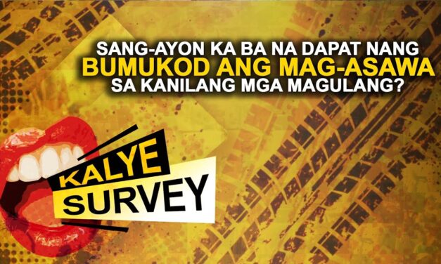 SANG-AYON KA BA NA DAPAT NANG BUMUKOD ANG MAG ASAWA SA KANILANG MGA MAGULANG?