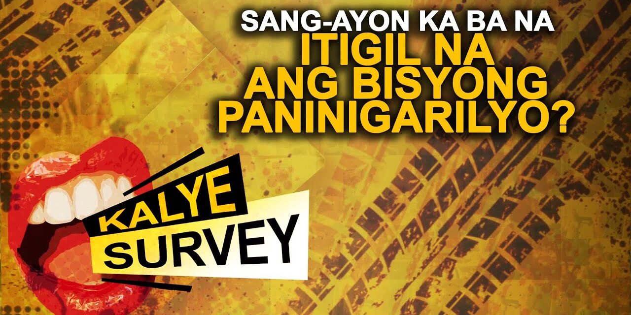 SANG-AYON KA BA NA ITIGIL NA ANG BISYONG PANINIGARILYO?