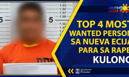 TOP 4 MOST WANTED PERSON SA NUEVA ECIJA PARA SA RAPE, KULONG