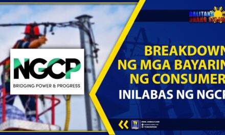 BREAKDOWN NG MGA BAYARIN NG CONSUMER, INILABAS NG NGCP
