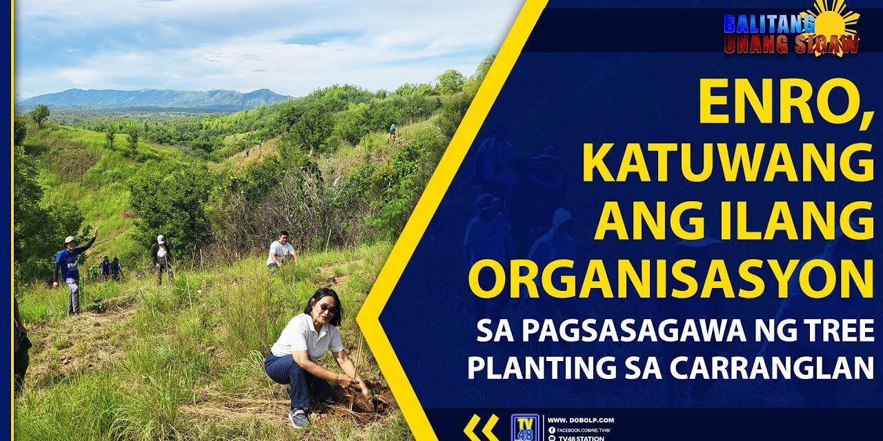 ENRO, KATUWANG ANG ILANG ORGANISASYON SA PAGSASAGAWA NG TREE PLANTING SA CARRANGLAN