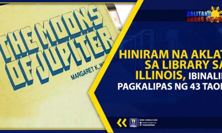 HINIRAM NA AKLAT SA LIBRARY SA ILLINOIS, IBINALIK PAGKALIPAS NG 43 TAON